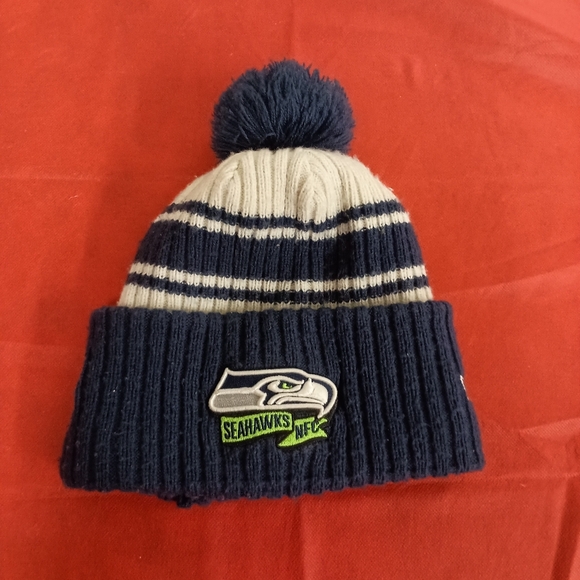 NFL Seattle Seahawks Navy Blue Knit Beanie - Picture 12 of 13